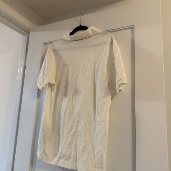 NWT Palm Angels Polo Shirt Classic Logo Off White Regular Fit Sz Large - Picture 7 of 8